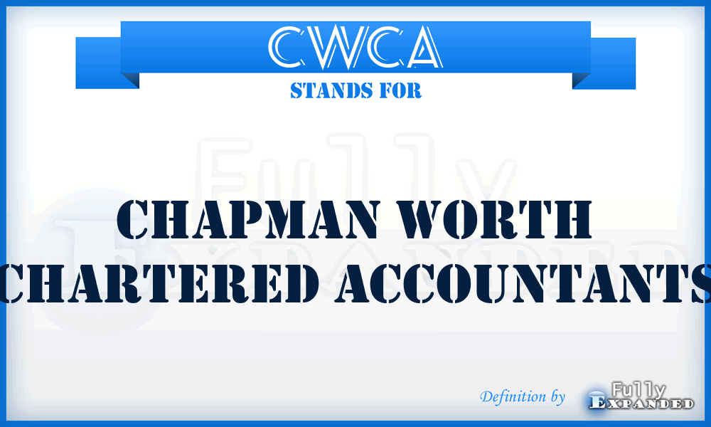 CWCA - Chapman Worth Chartered Accountants
