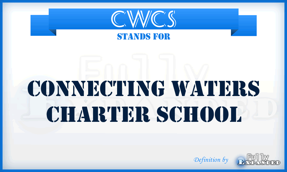 CWCS - Connecting Waters Charter School