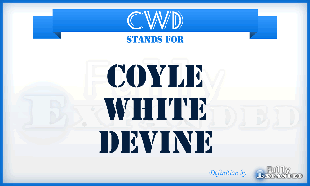 CWD - Coyle White Devine