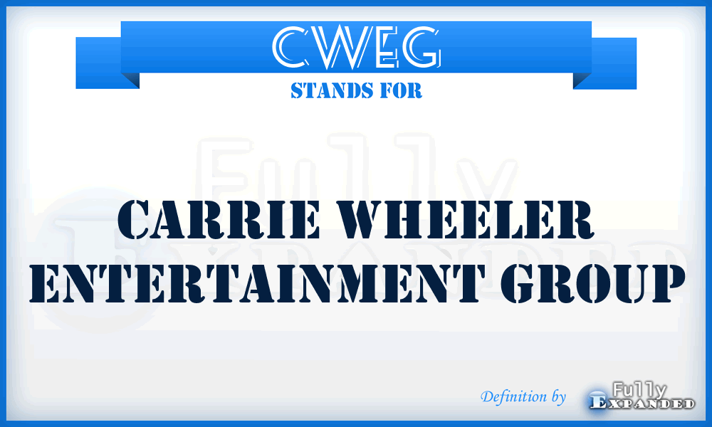 CWEG - Carrie Wheeler Entertainment Group