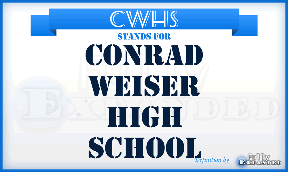 CWHS - Conrad Weiser High School