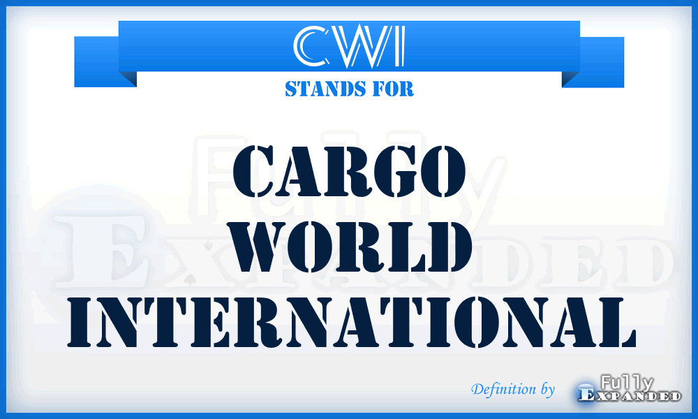 CWI - Cargo World International