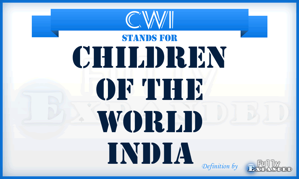 CWI - Children of the World India
