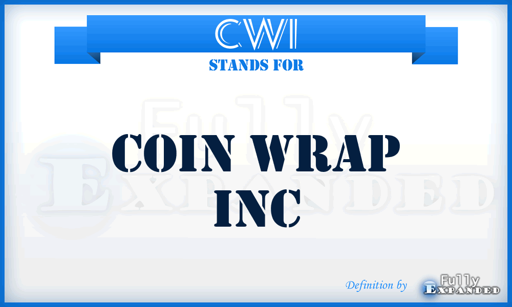 CWI - Coin Wrap Inc