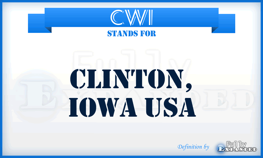 CWI - Clinton, Iowa USA