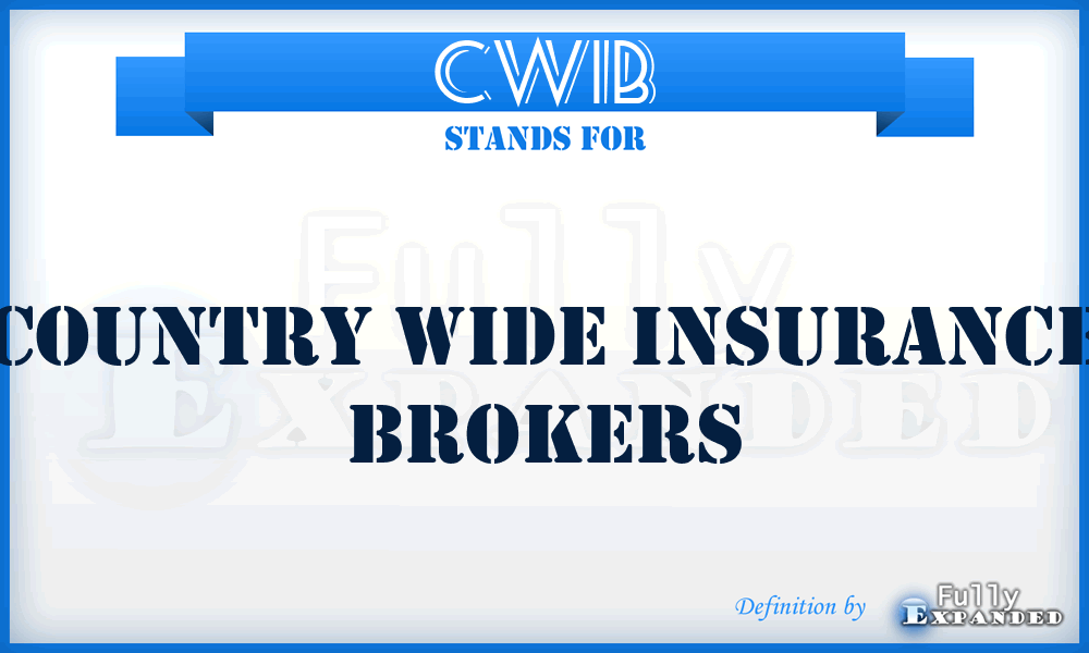 CWIB - Country Wide Insurance Brokers