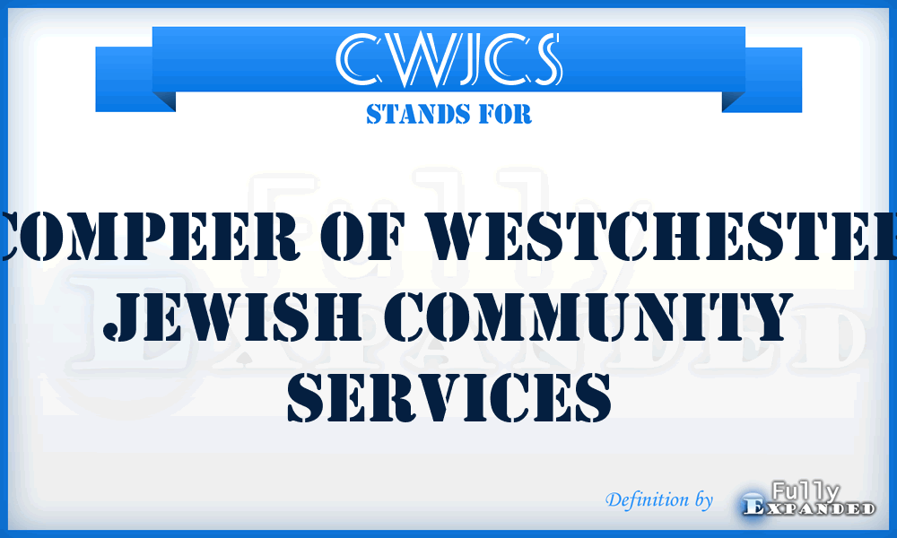 CWJCS - Compeer of Westchester Jewish Community Services