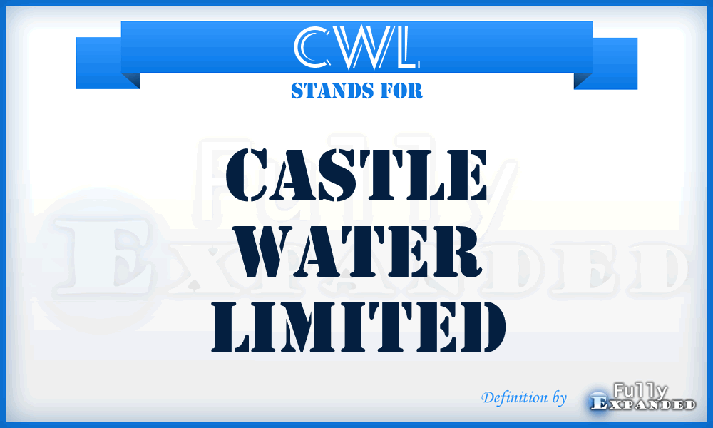 CWL - Castle Water Limited