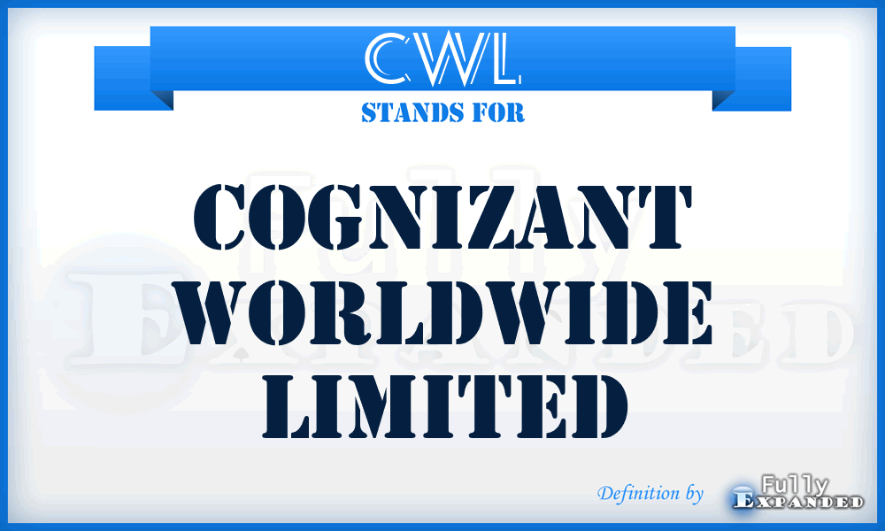 CWL - Cognizant Worldwide Limited