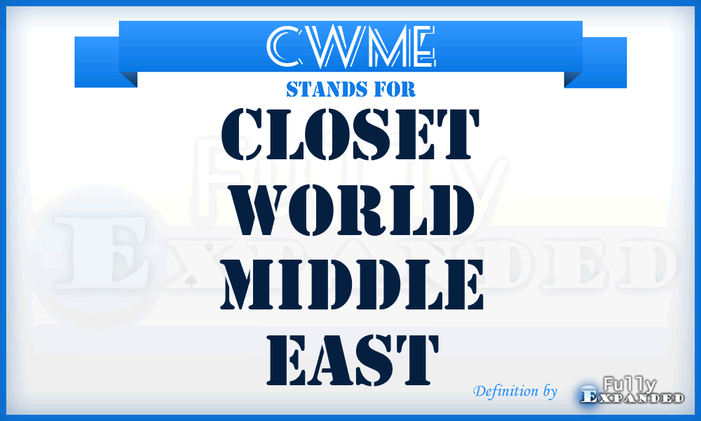 CWME - Closet World Middle East