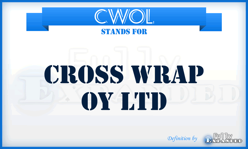 CWOL - Cross Wrap Oy Ltd
