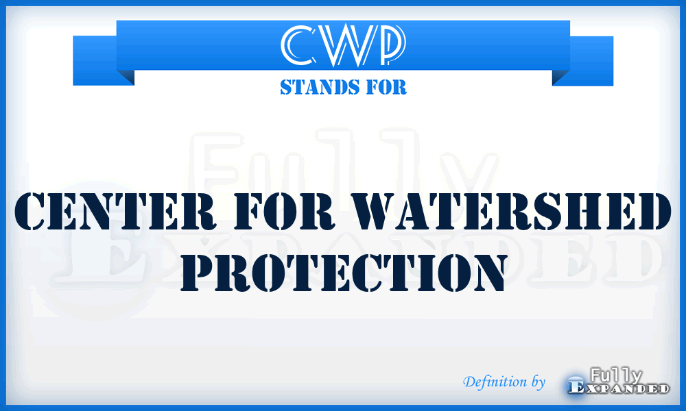 CWP - Center for Watershed Protection