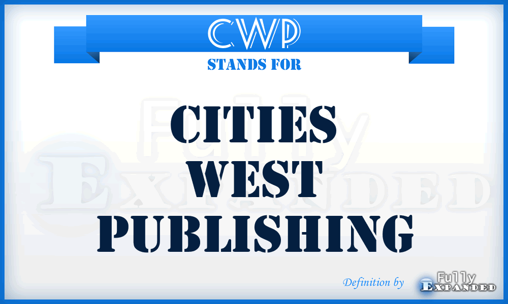 CWP - Cities West Publishing