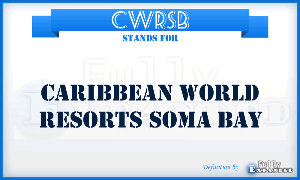 CWRSB - Caribbean World Resorts Soma Bay
