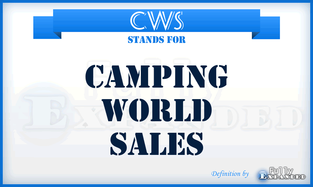 CWS - Camping World Sales
