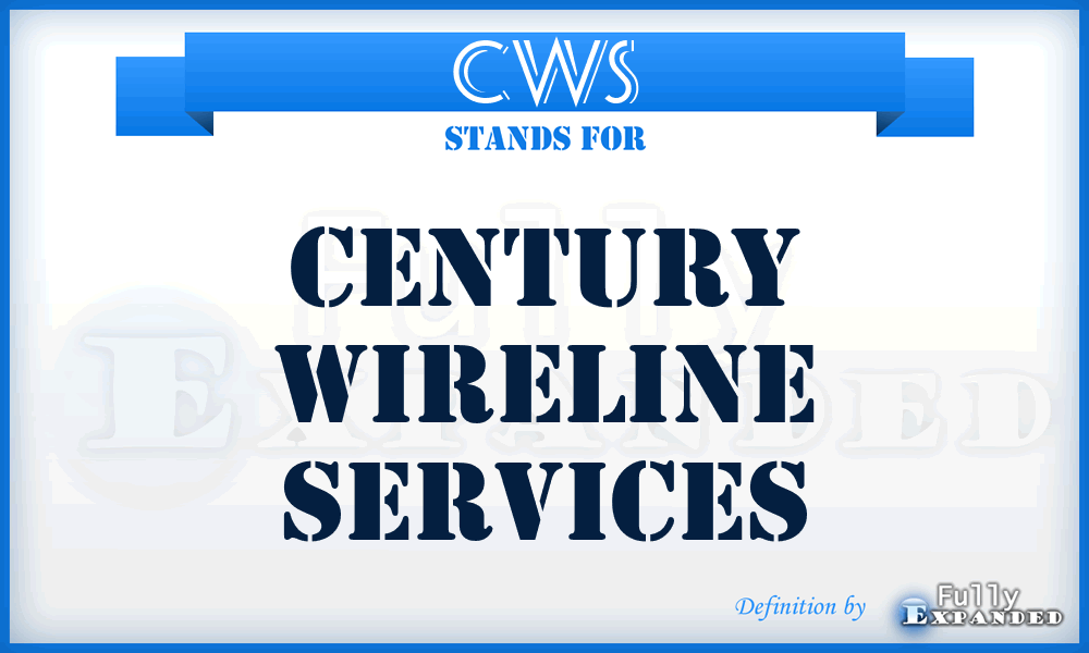 CWS - Century Wireline Services