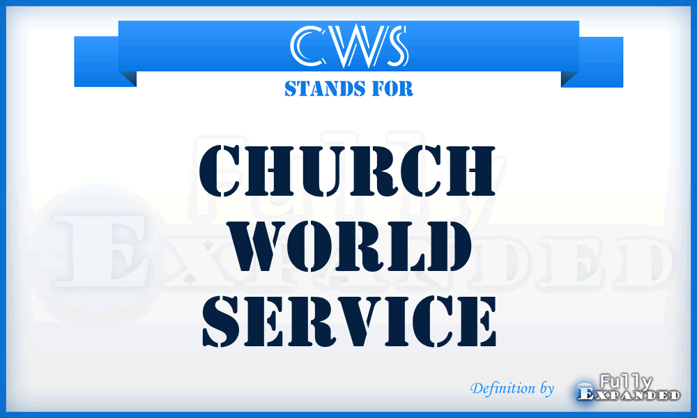 CWS - Church World Service