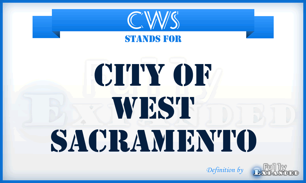 CWS - City of West Sacramento