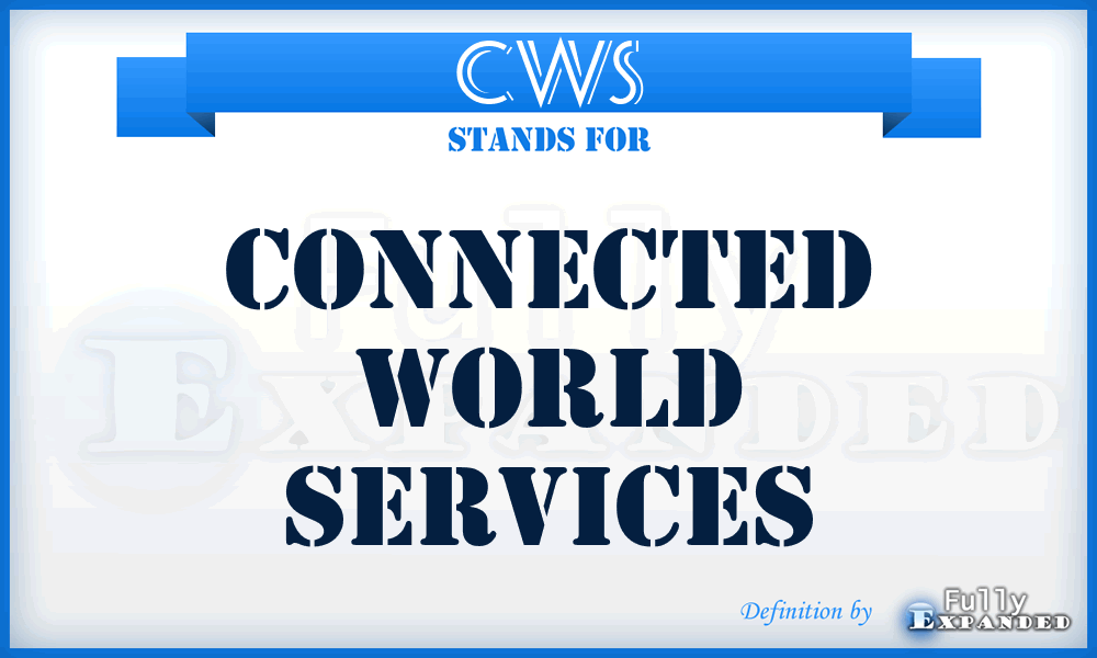 CWS - Connected World Services