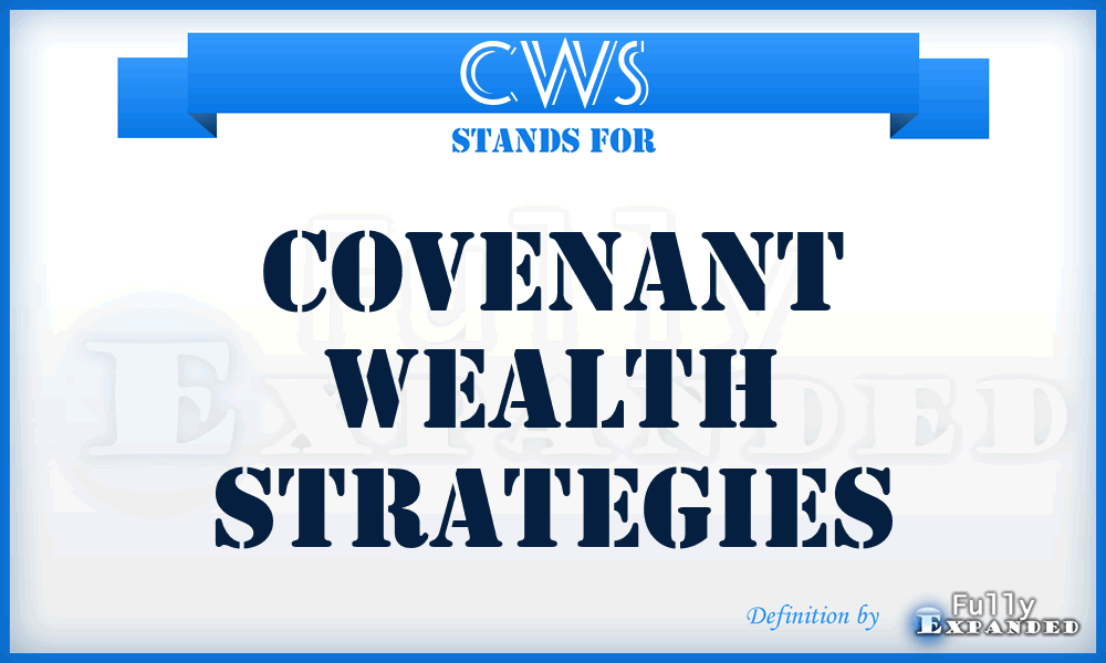 CWS - Covenant Wealth Strategies