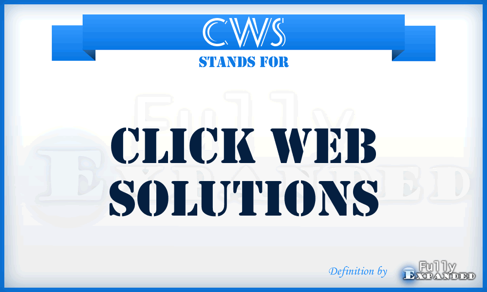 CWS - Click Web Solutions