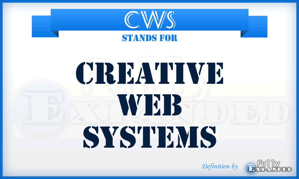 CWS - Creative Web Systems