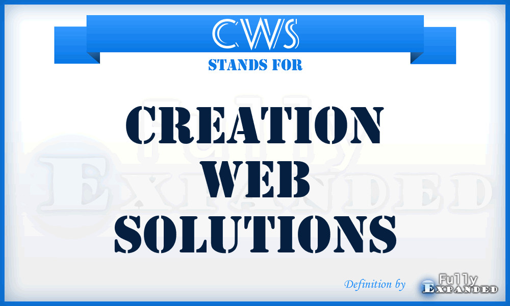 CWS - Creation Web Solutions