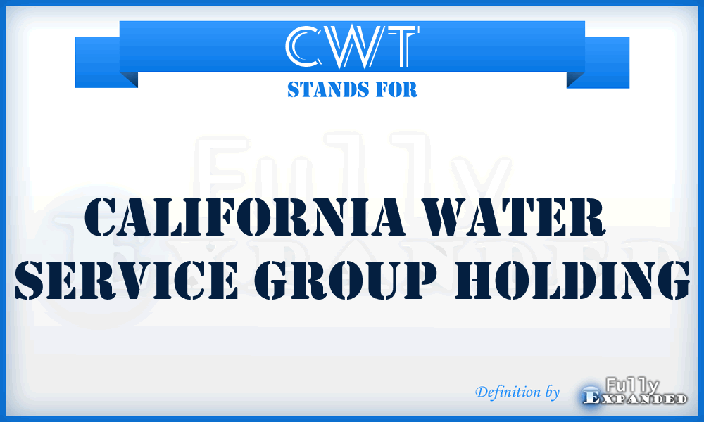 CWT - California Water  Service Group Holding