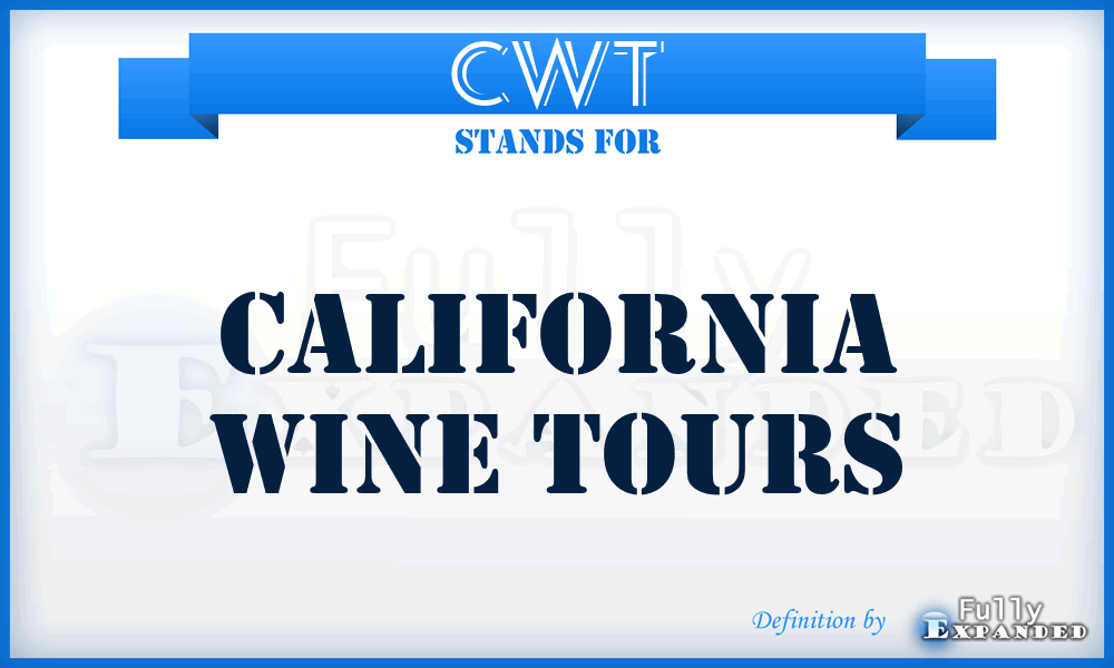 CWT - California Wine Tours