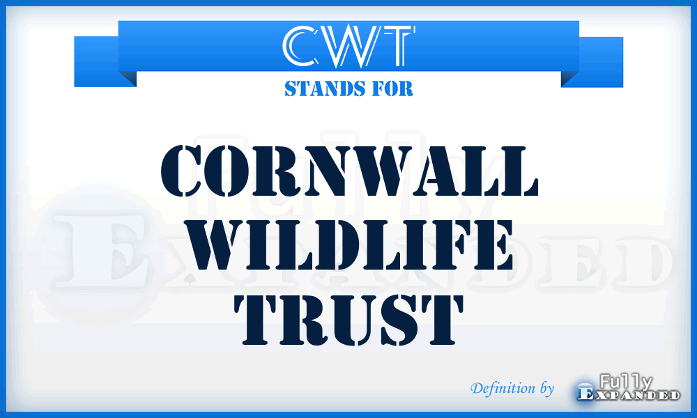 CWT - Cornwall Wildlife Trust