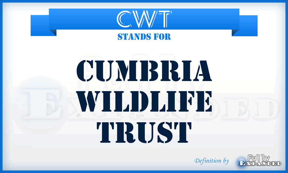 CWT - Cumbria Wildlife Trust
