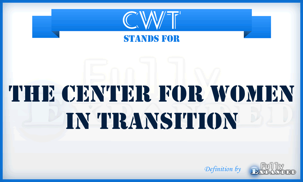 CWT - The Center for Women in Transition