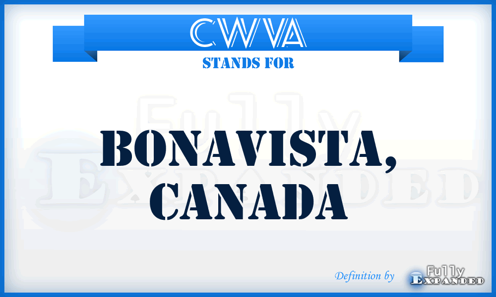 CWVA - Bonavista, Canada