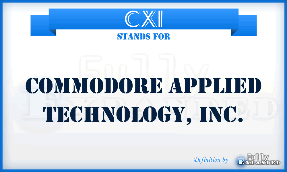 CXI - Commodore Applied Technology, Inc.