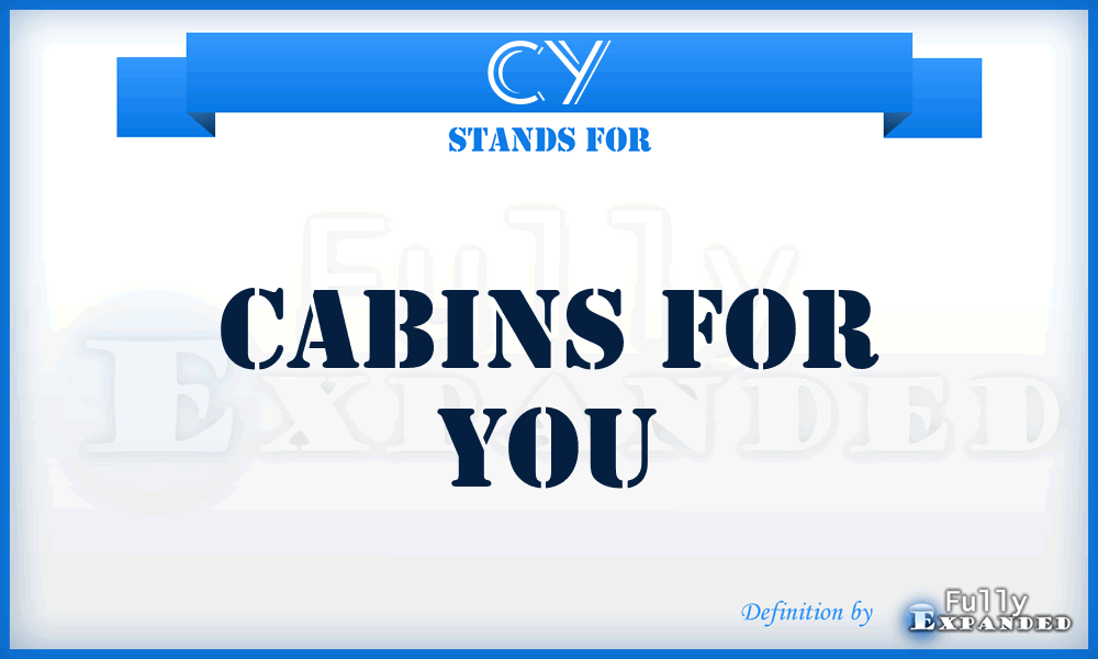 CY - Cabins for You