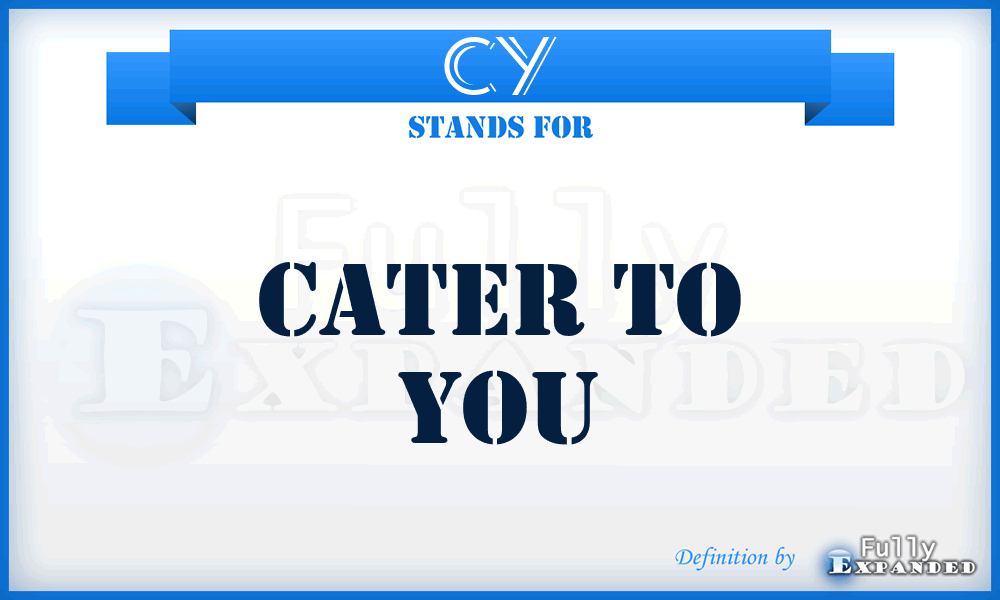 CY - Cater to You