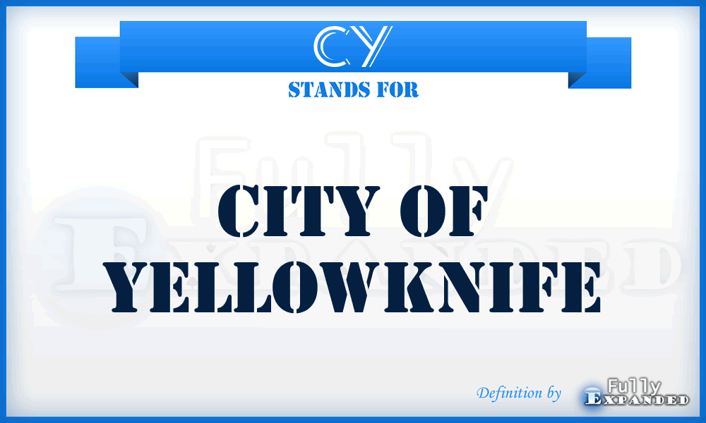 CY - City of Yellowknife