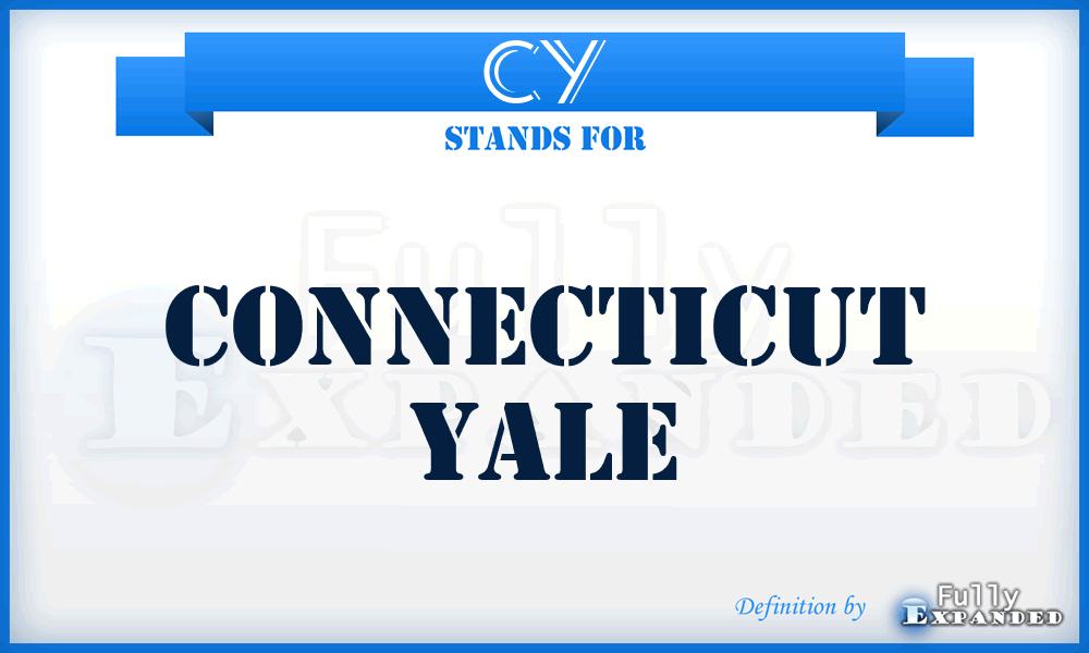 CY - Connecticut Yale