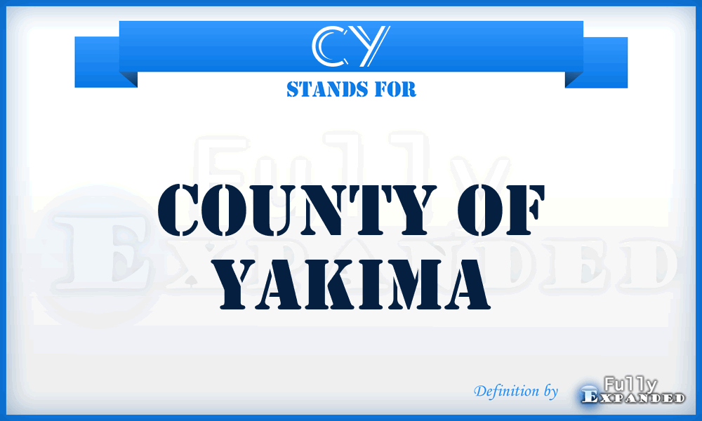 CY - County of Yakima