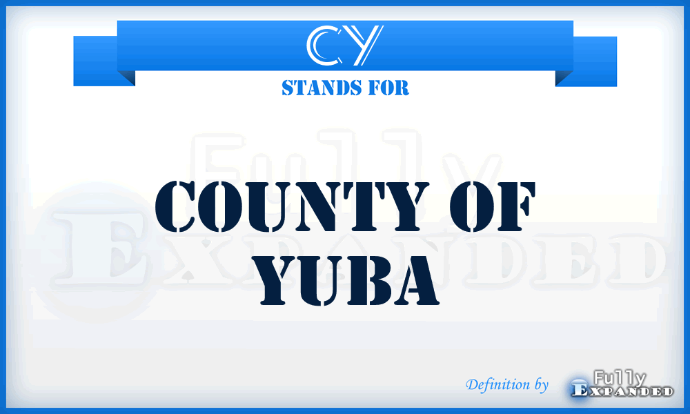 CY - County of Yuba