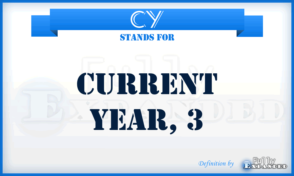 CY - current year, 3