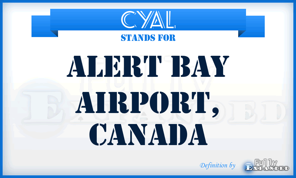 CYAL - Alert Bay Airport, Canada
