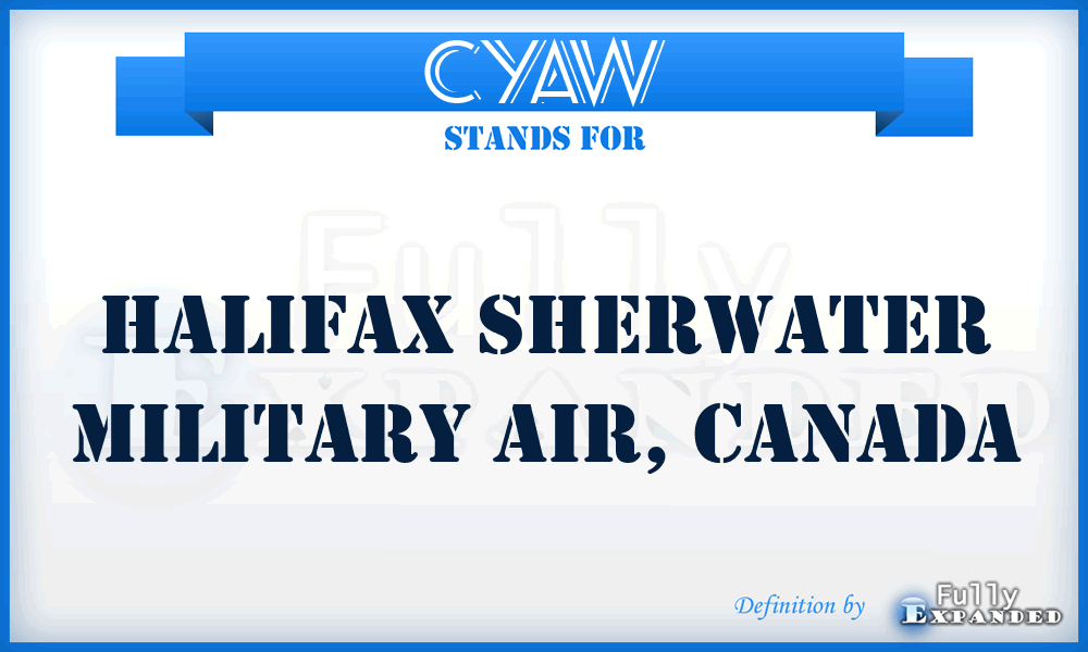 CYAW - Halifax Sherwater Military Air, Canada