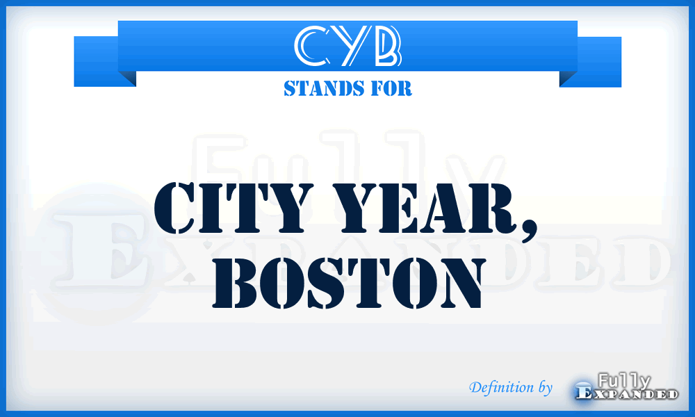 CYB - City Year, Boston