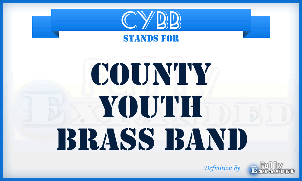 CYBB - County Youth Brass Band