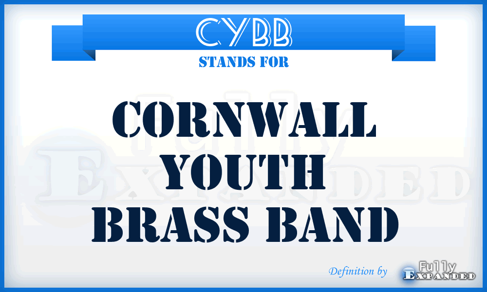 CYBB - Cornwall Youth Brass Band