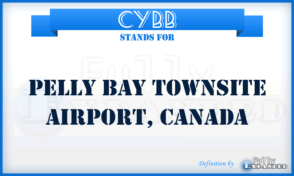 CYBB - Pelly Bay Townsite Airport, Canada