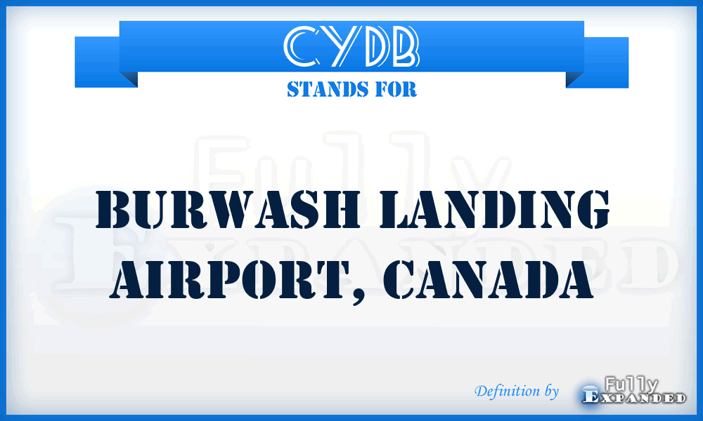 CYDB - Burwash Landing Airport, Canada