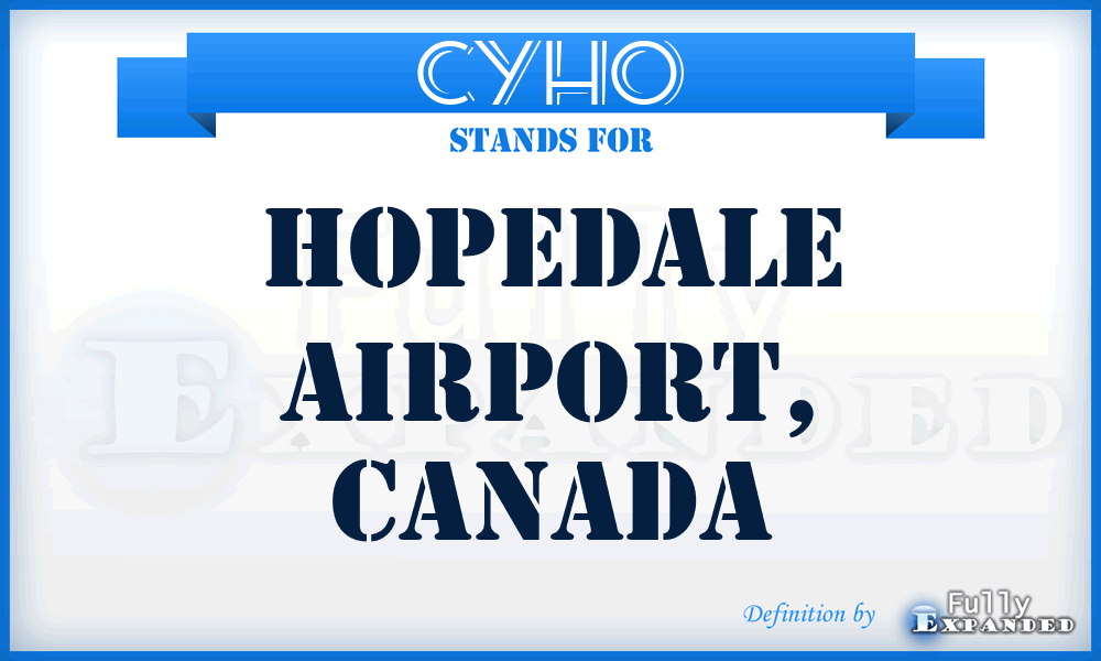 CYHO - Hopedale Airport, Canada