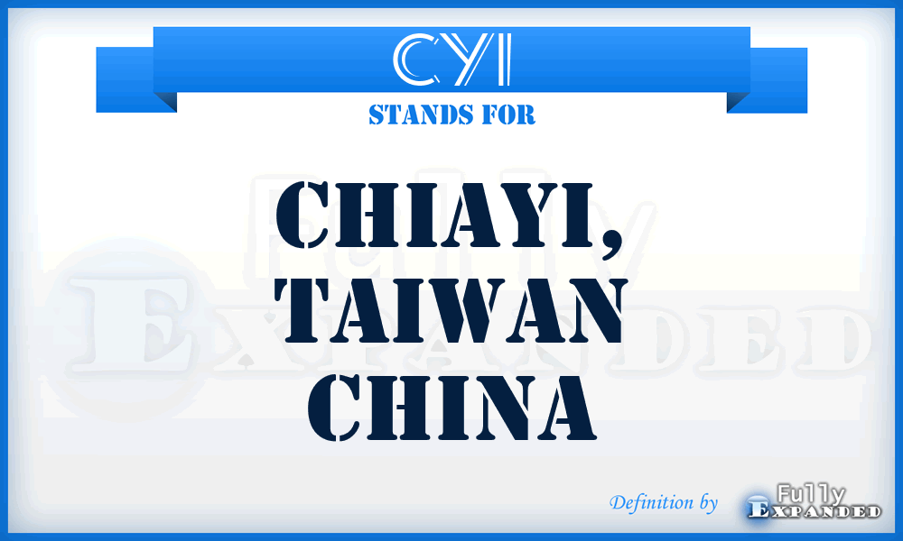 CYI - Chiayi, Taiwan China